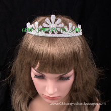 Beautiful Flower Design Crown Women Crystal Tiara